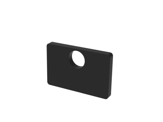 Rubber inlay for glass clamp